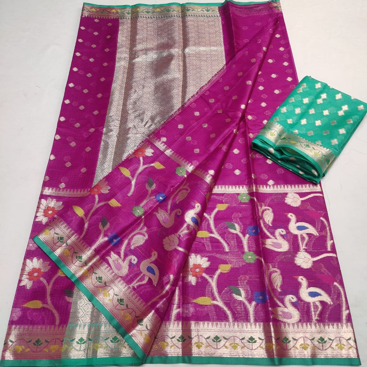 PREMIUM QUALITY KOTA DORIA SOFT SILK WEAVING SAREE