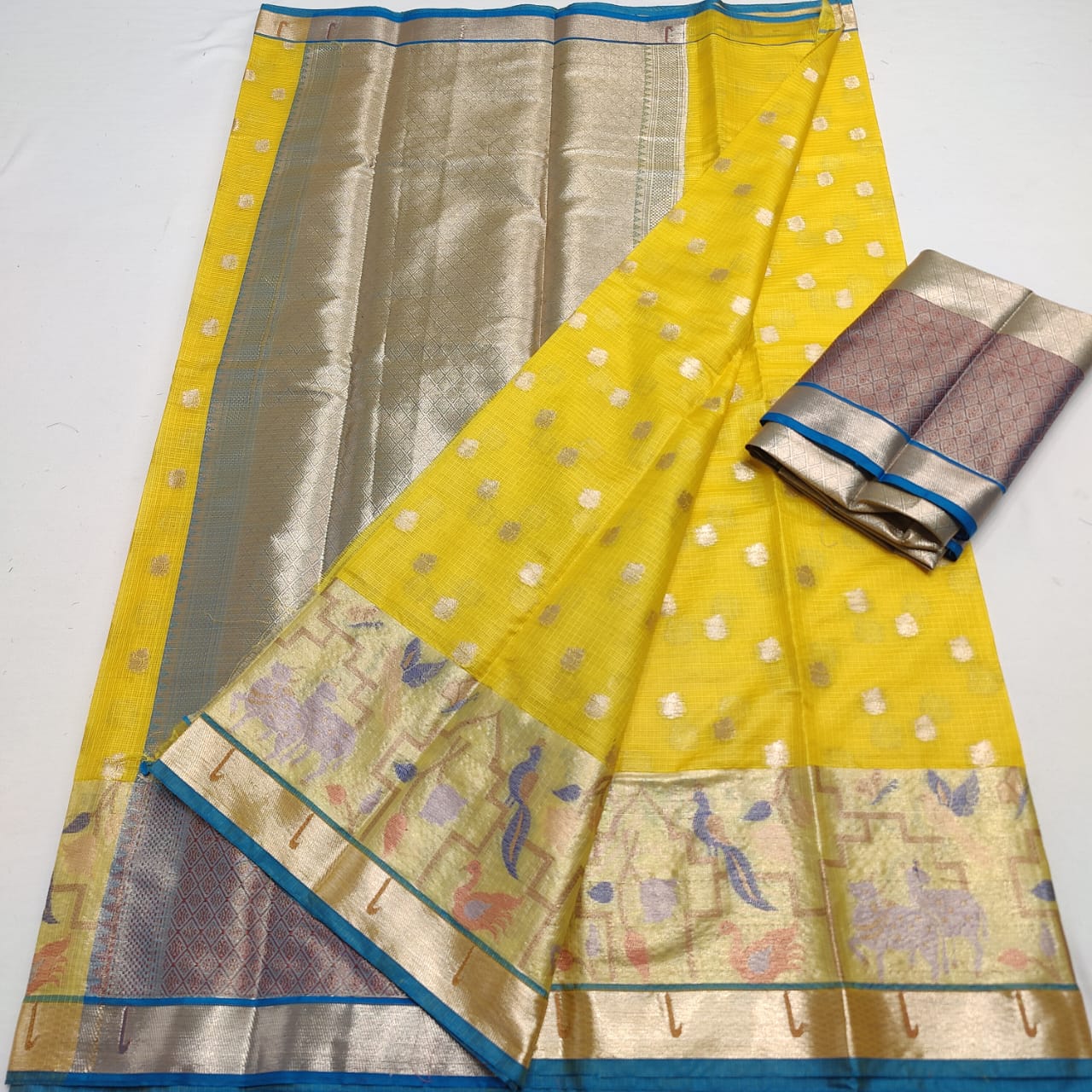 PREMIUM QUALITY KOTA DORIA SOFT SILK WEAVING SAREE