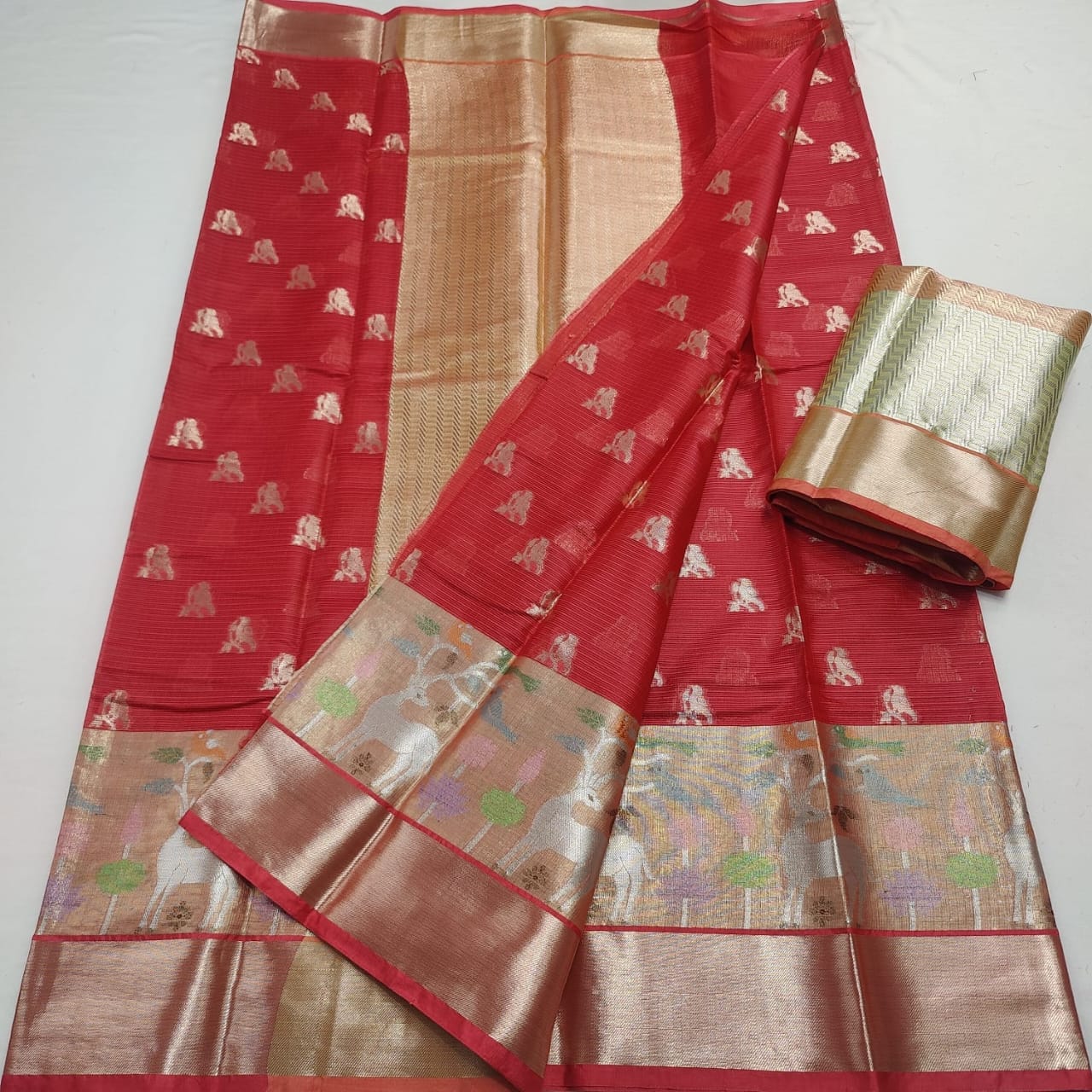 PREMIUM QUALITY KOTA DORIA SOFT SILK WEAVING SAREE