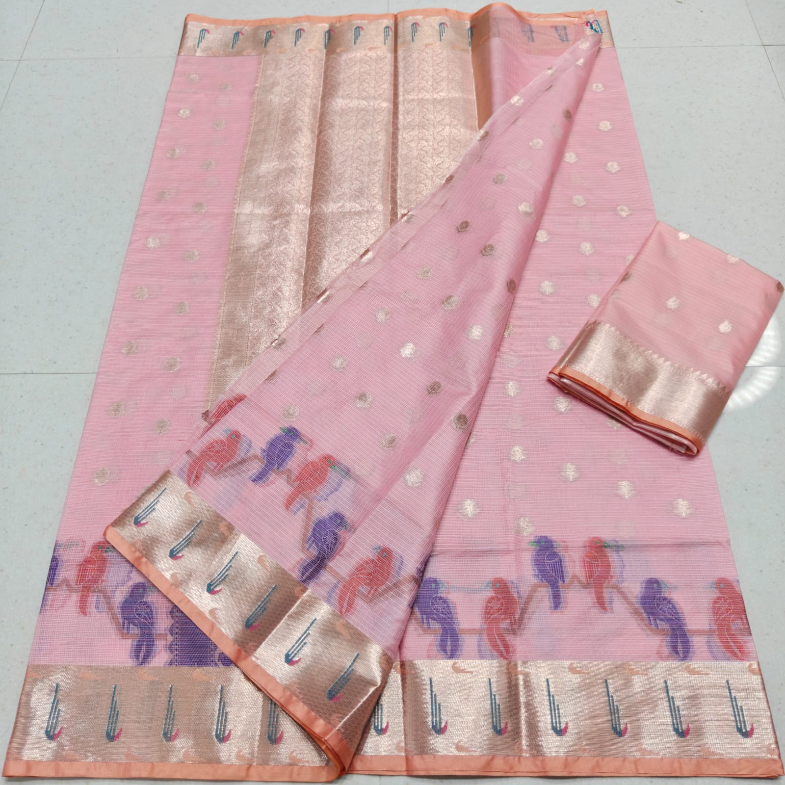 PREMIUM QUALITY KOTA DORIA SOFT SILK WEAVING SAREE