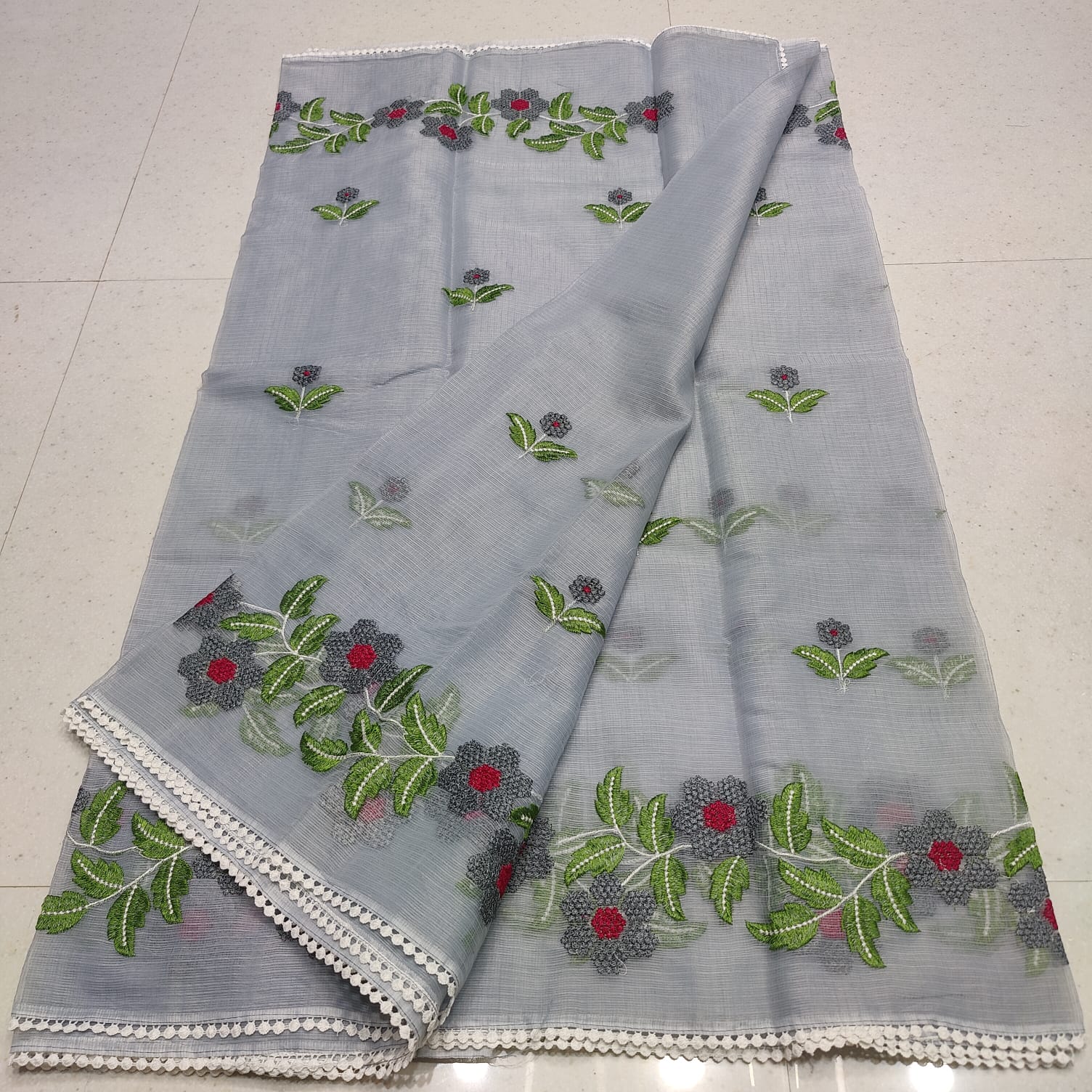 KOTA DORIA MIX COTTON COMPUTERIZED EMBROIDERY SAREE
