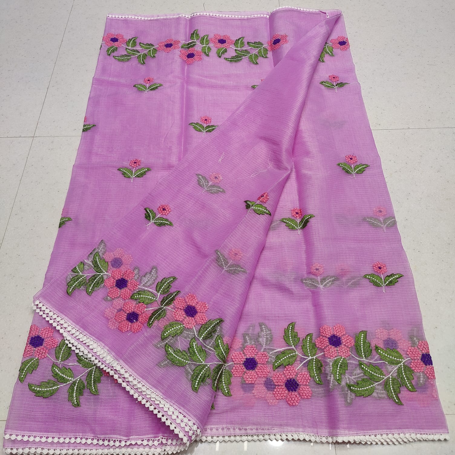 KOTA DORIA MIX COTTON COMPUTERIZED EMBROIDERY SAREE