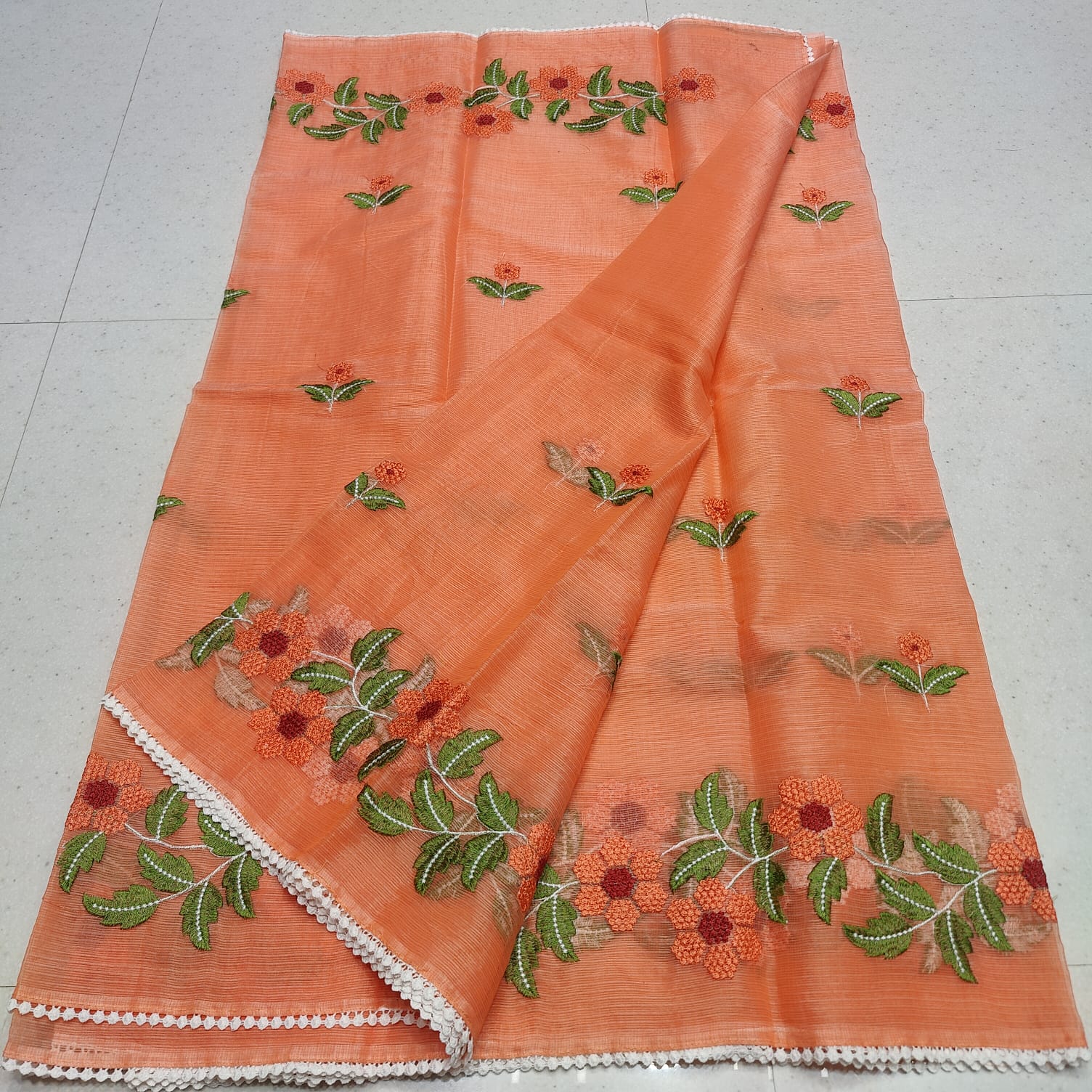 KOTA DORIA MIX COTTON COMPUTERIZED EMBROIDERY SAREE