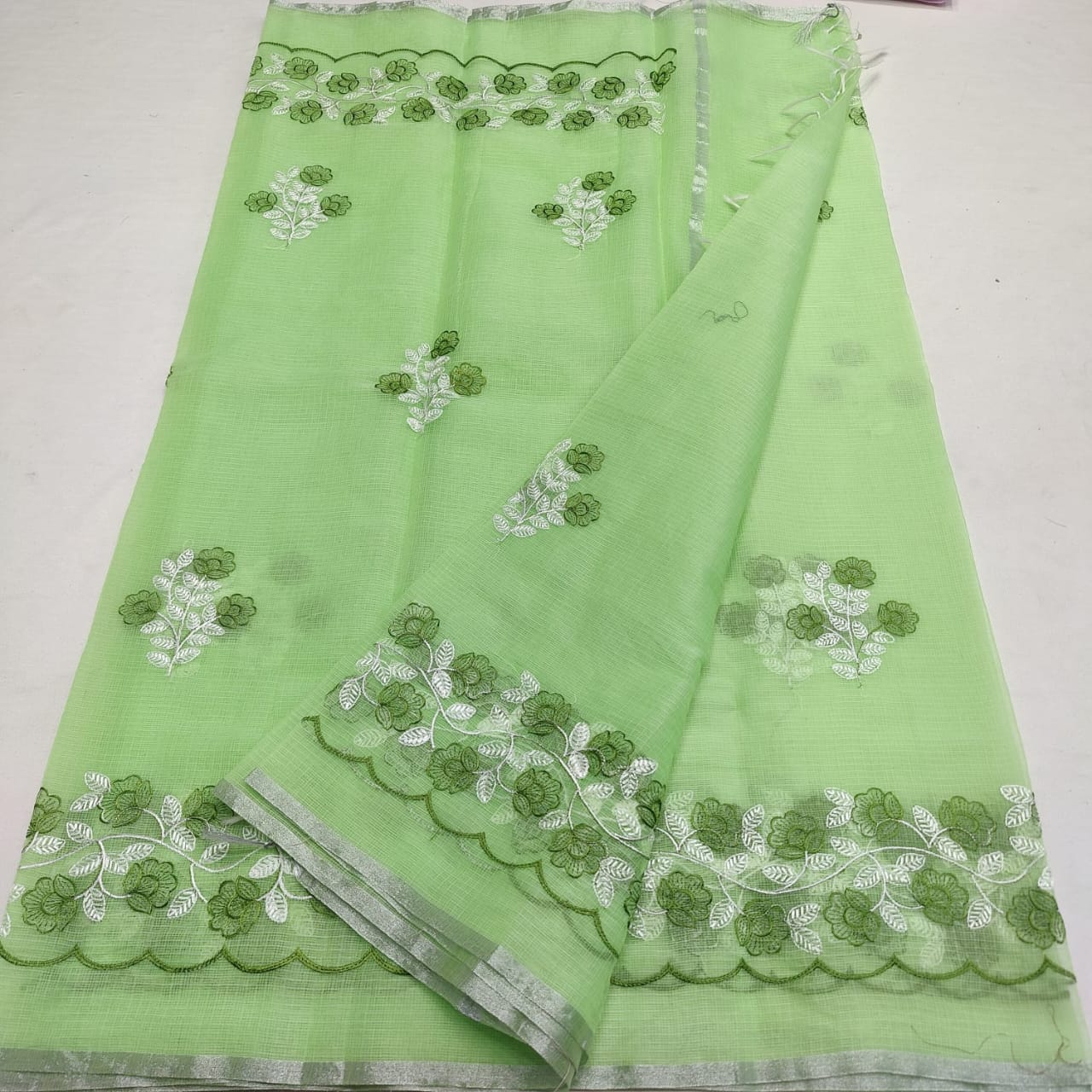 KOTA DORIA MIX COTTON COMPUTERIZED EMBROIDERY SAREE